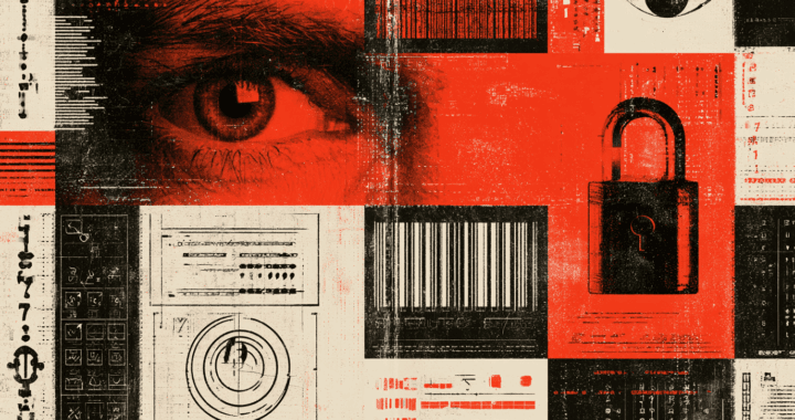 A montage of symbols and text evocative of passwords, encryption, and encoding.
