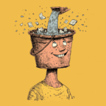 Illustration representing critical thinking vs blind belief.